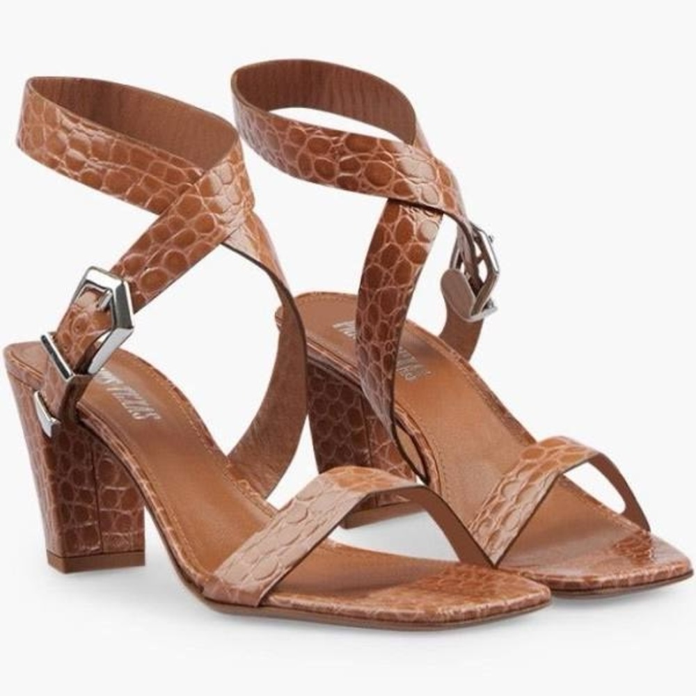 COPY - BRAND NEW 🌟2024 Paris Texas Brand Casual Sandal heel Brown - Tan - Croc